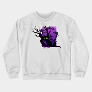 Black Cat  | Halloween | Lilla The Lamb Crewneck Sweatshirt